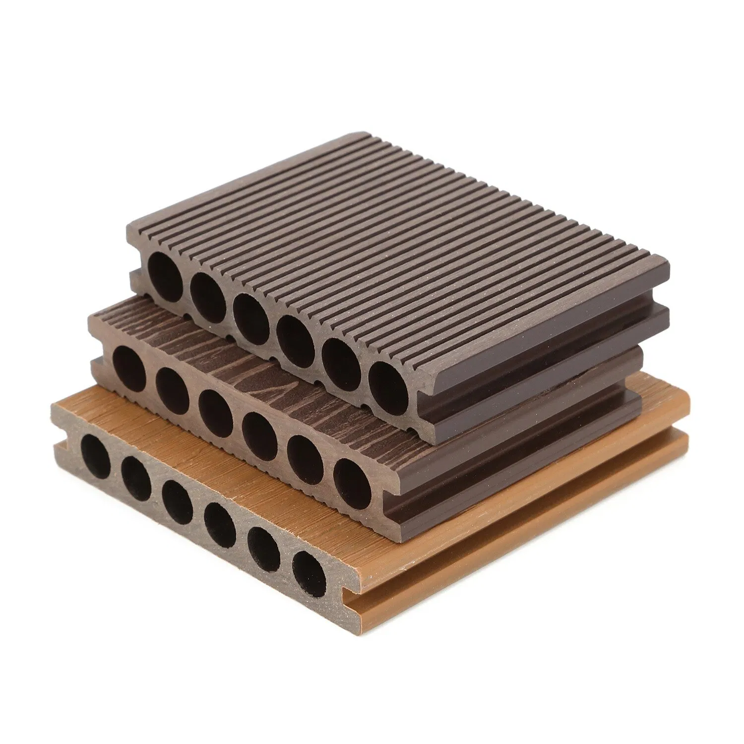 China New Style WPC Flooring Wood Plastic Composite Decking Elegant Look Like Wood