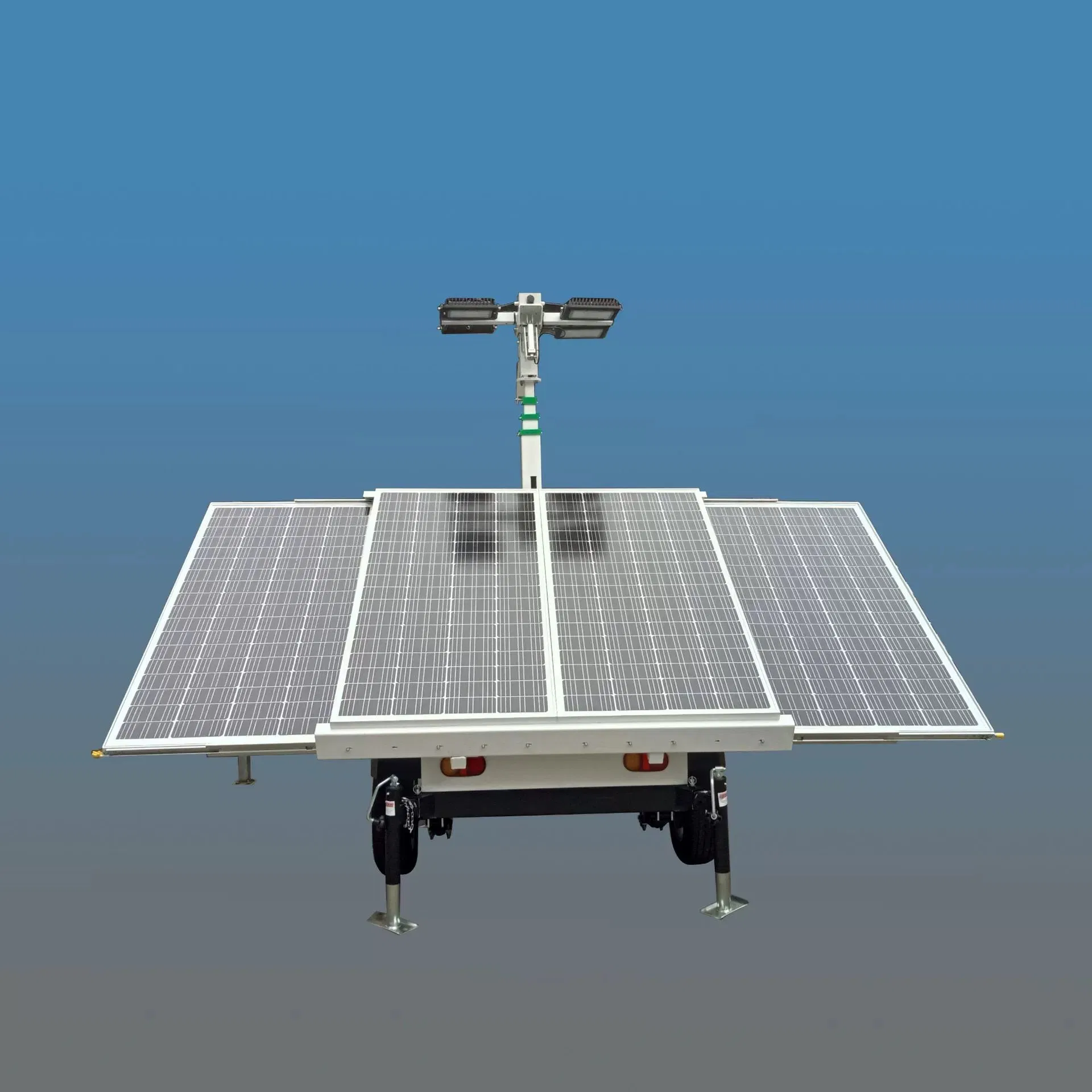 Solar-Powered LED Beacon Tower for Mobile Lighting Applications