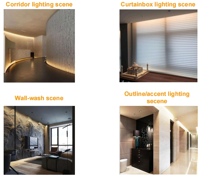 Low Voltage 24V for Building Outline Waterproof Lighting 24*24 Flexible Wall Washer