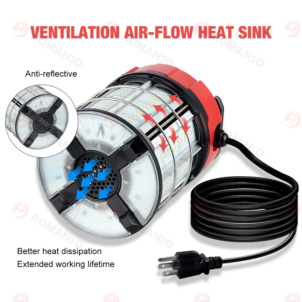 Factory Price 6500K Romanso or ODM China Industrial Work Lighting Temporary