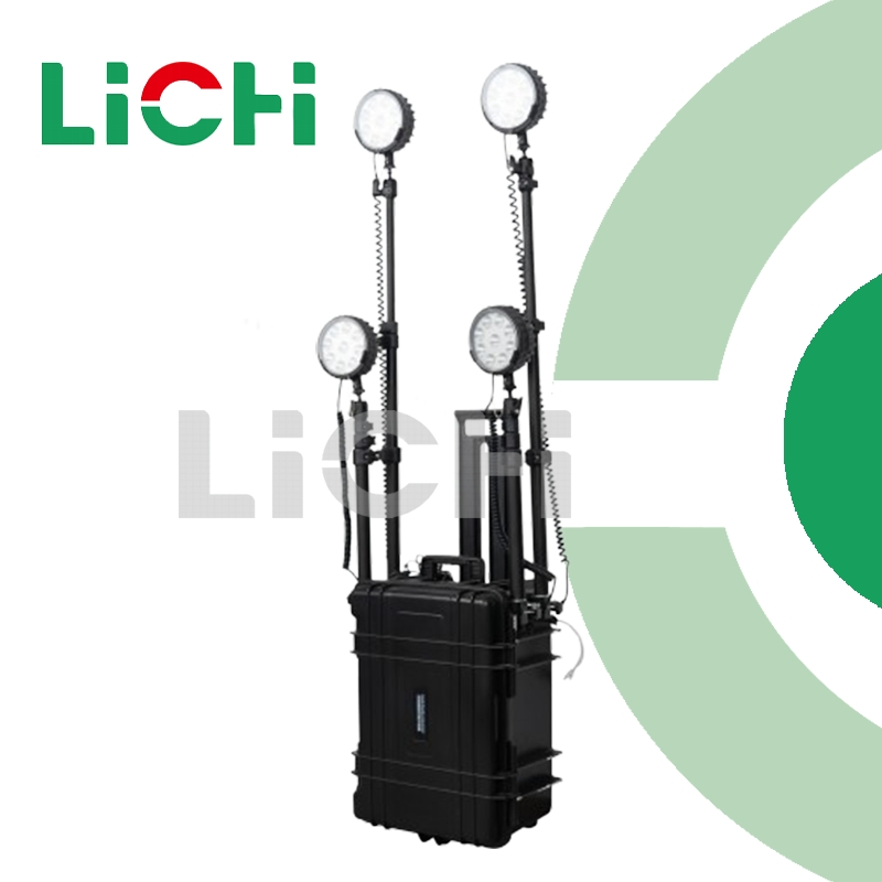 160W Illuminated Lamp 12V Outdoor Security Lighting Portable Light Tower