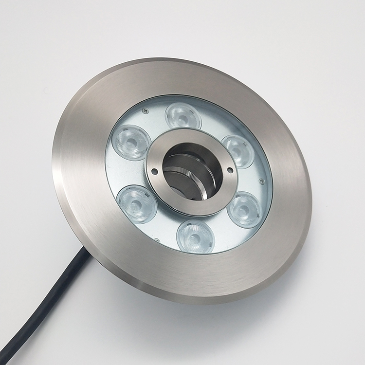 IP68 Waterproof Stainless Steel Swimming Pool Lighting Fountain Nozzle LED Underwater Light