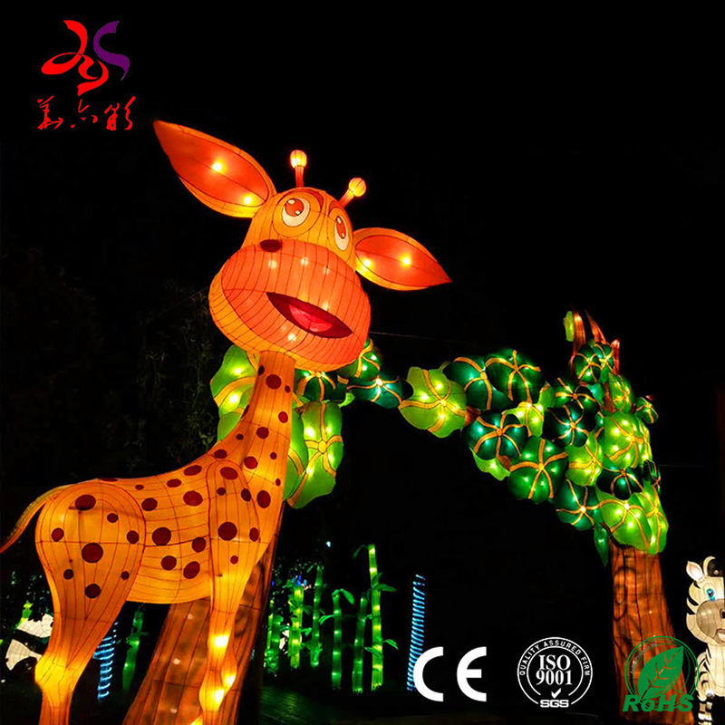 Outdoor Handmade Customized Deer Animal Decorative Lantern