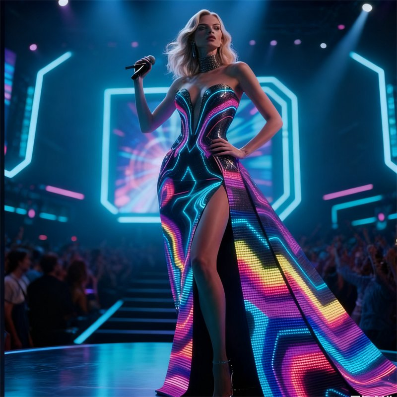 LED Clothing LED Jackets Coats and Vests for Indoor Use, for Night-Time, Outdoor Stage Events and Parties