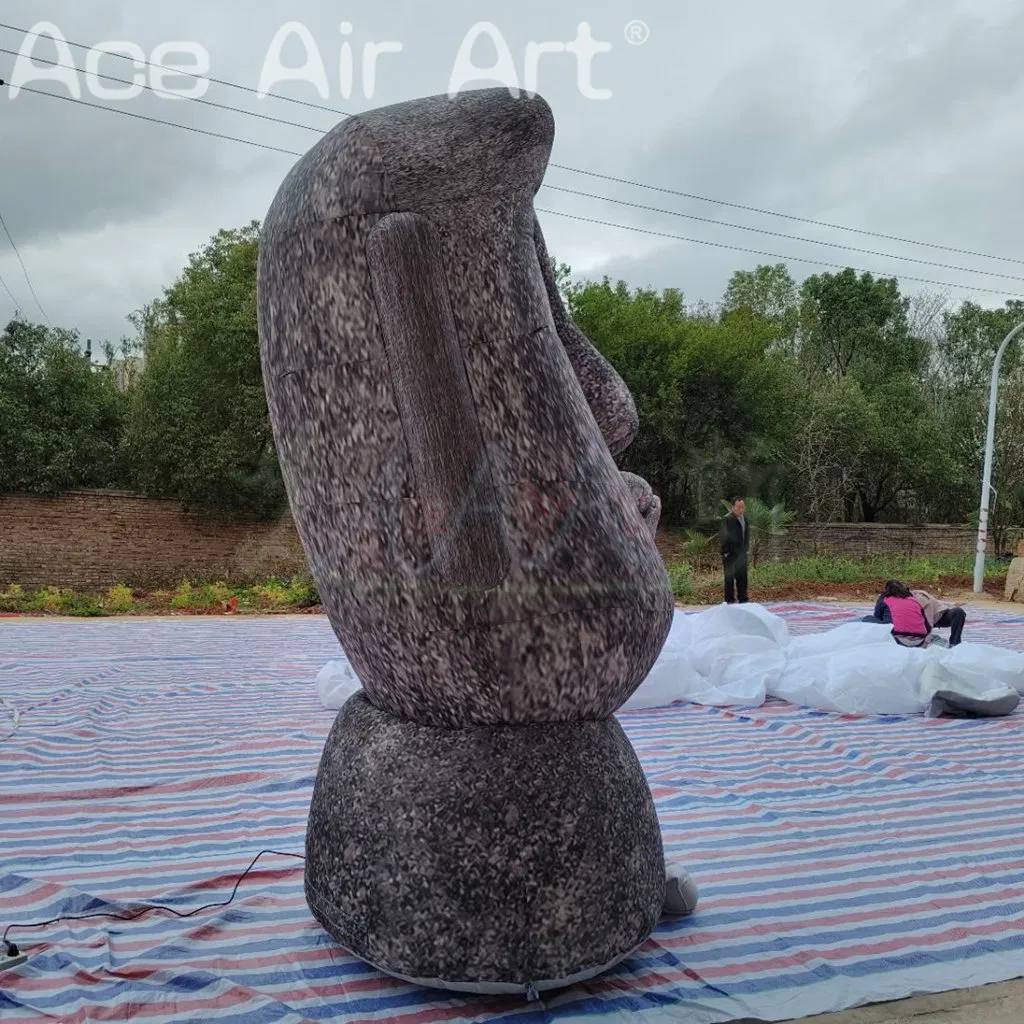 Giant Inflatable Moai Statue Easter Island Head Outdoor Event Decoration Advertising Display