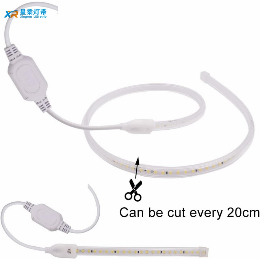 Landscape Pathway Lighting with Flexible 220V LED Ribbon Warm White 50m