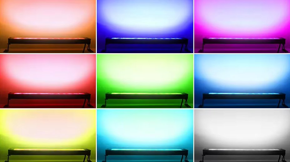 DMX Addressable LED Lighting Aluminum Profile Fixture Architectural Brilliance Linear Wall Washer