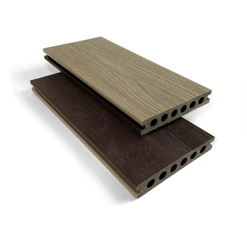 Weather Resistant Low Maintenance Capped WPC Hollow Outdoor Wooden Composite Decking