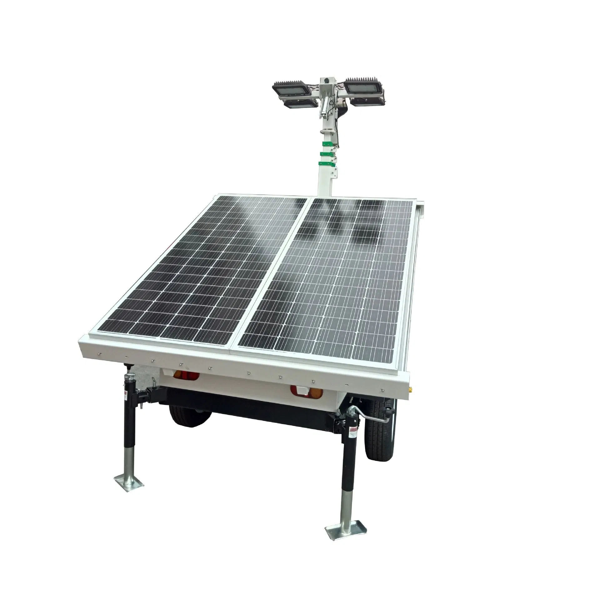 Solar-Powered LED Beacon Tower for Mobile Lighting Applications