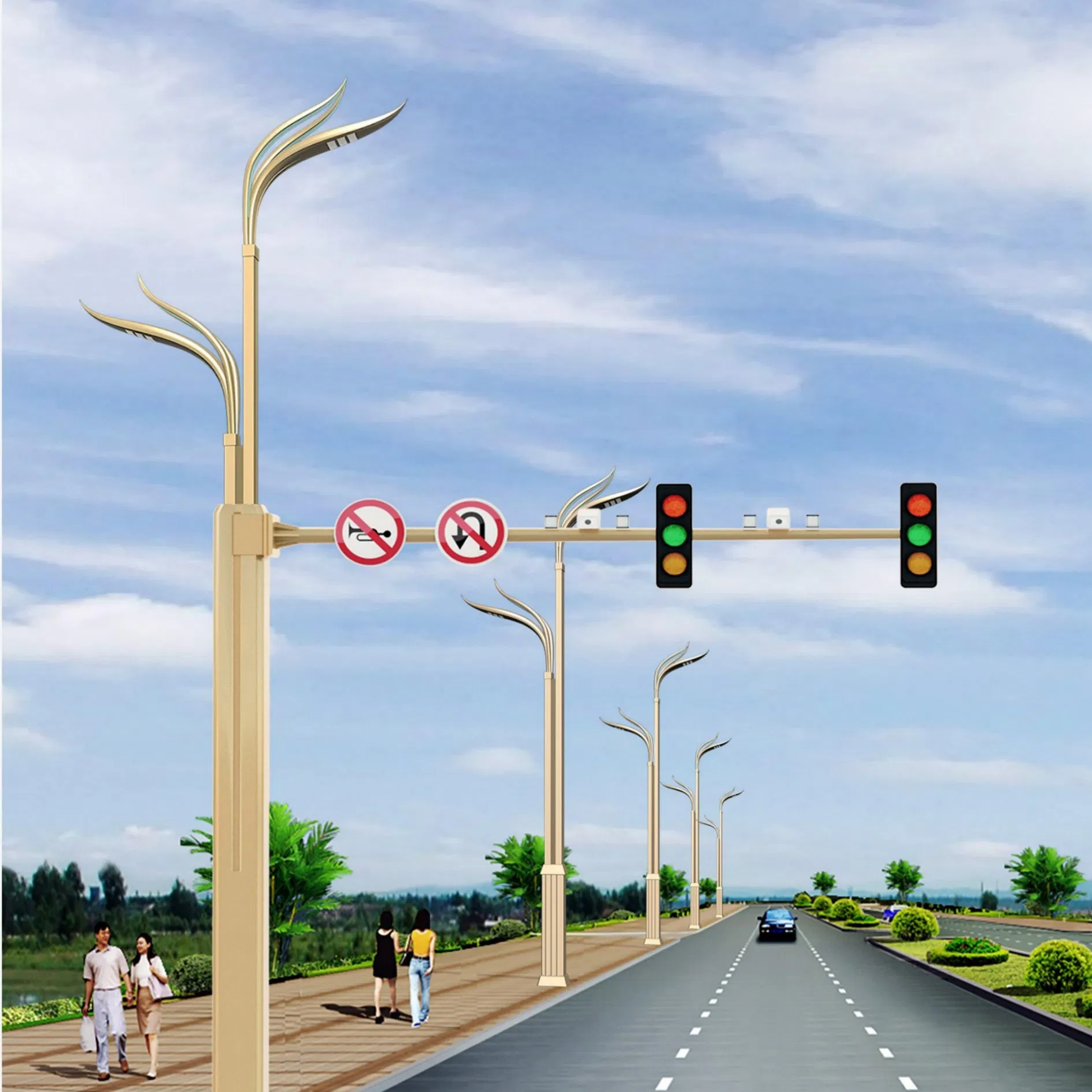 Innovative Solar-Powered Smart Street Lighting for Urban Areas