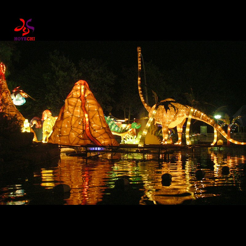 New Decorative Dinosaur Animal Lantern Hot Sale Chinese New Year Lantern for Art