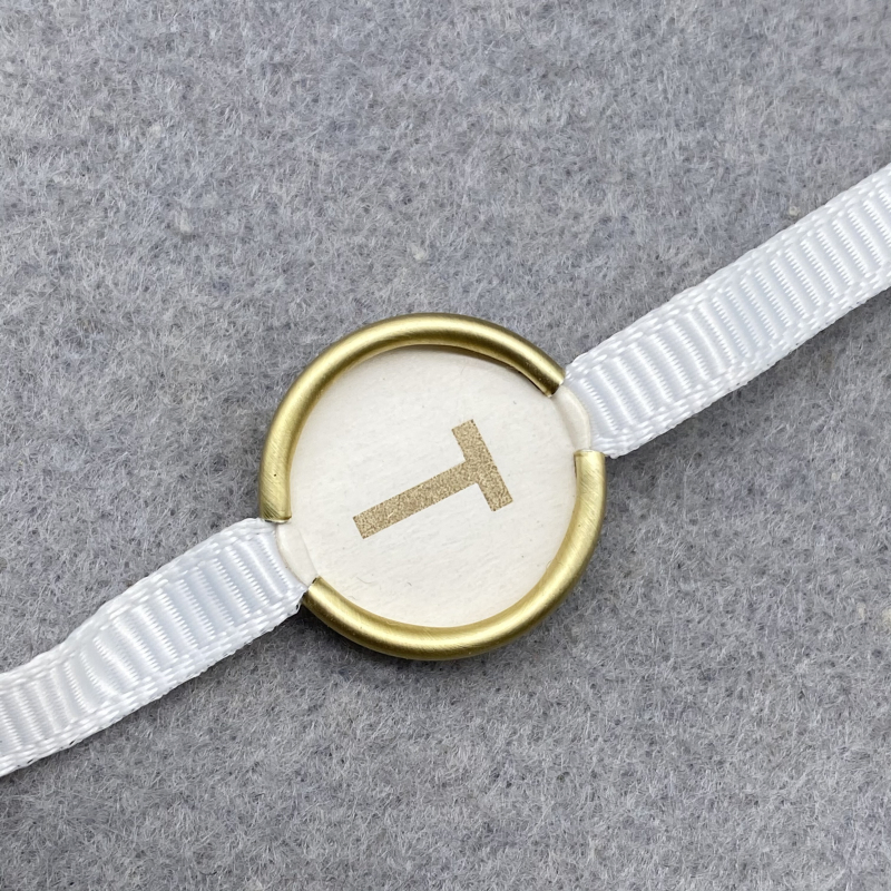 Wholesale Custom Gold Brand Hang Tag String Aluminium Aluminium Hang Tag String for Garments