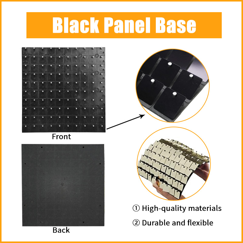 China Exporter Paneles Fondo Pared Negros Brillantes Con Lentejuelas Cuadradas for Event