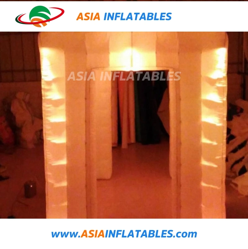 White LED Light Air Tight Tent, Inflatable Cubic Tent Events