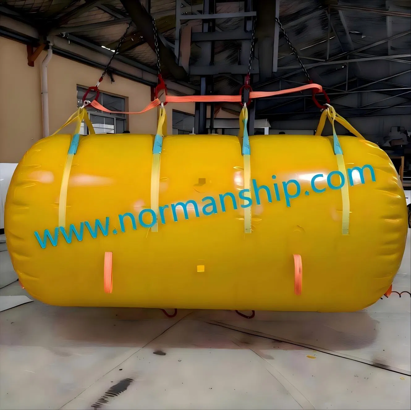 Marine Boat Ship Yacht PVC Cylindrical Pillow Type Underwater Inflatable Salvaged Rescue Air Bags Air Lift Bag for Lifting Loading