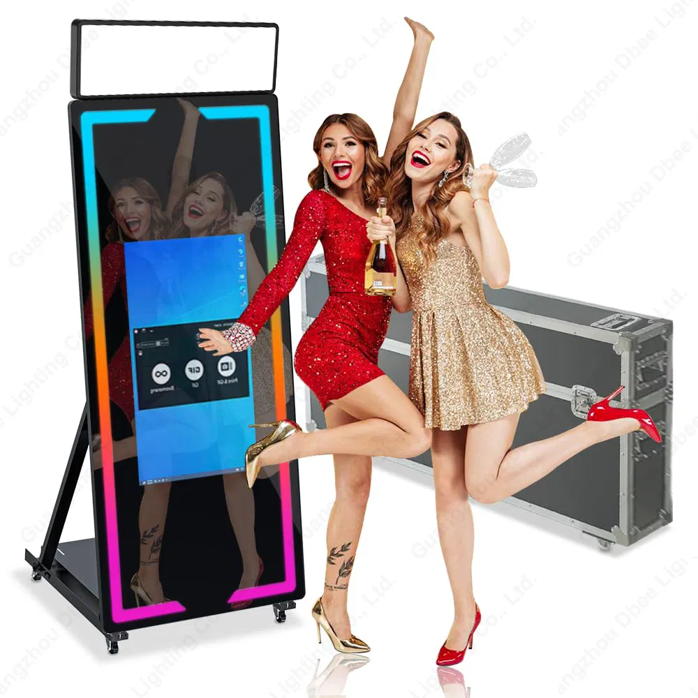 70 Inch Magic Interactive Selfie Photo Mirror Booth Machine Events Party Wedding