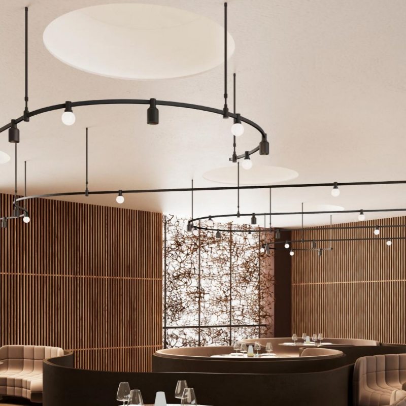 Modern DC48V Low Voltage LED Track Lighting for Stylish Home Decor