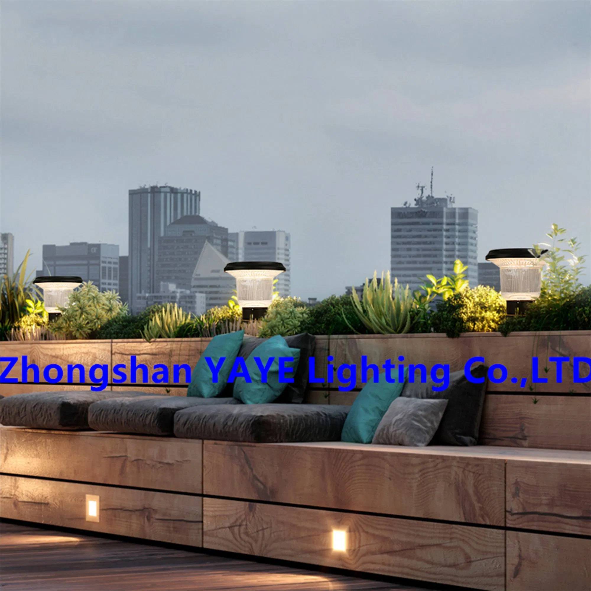 Yaye Hot Sell Product Waterproof IP67 Aluminum Solar LED Garden Pillar Pathway Lighting Outdoor Waterproof IP66 3 Years Warranty 3years Warranty