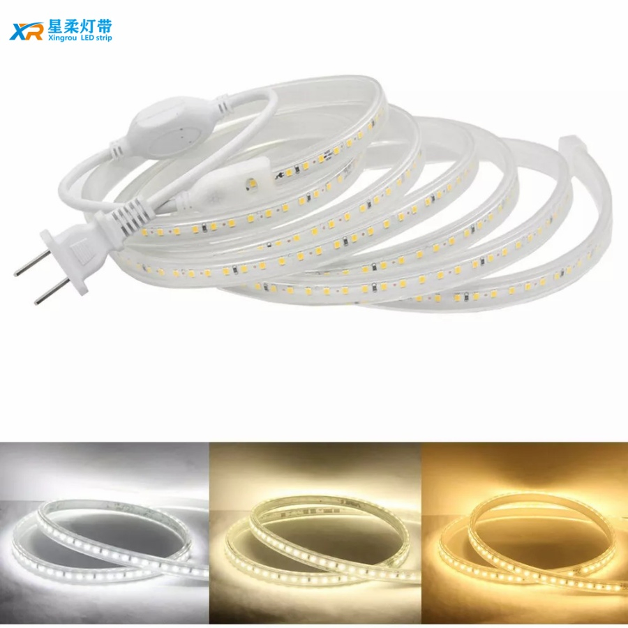 Landscape Pathway Lighting with Flexible 220V LED Ribbon Warm White 50m