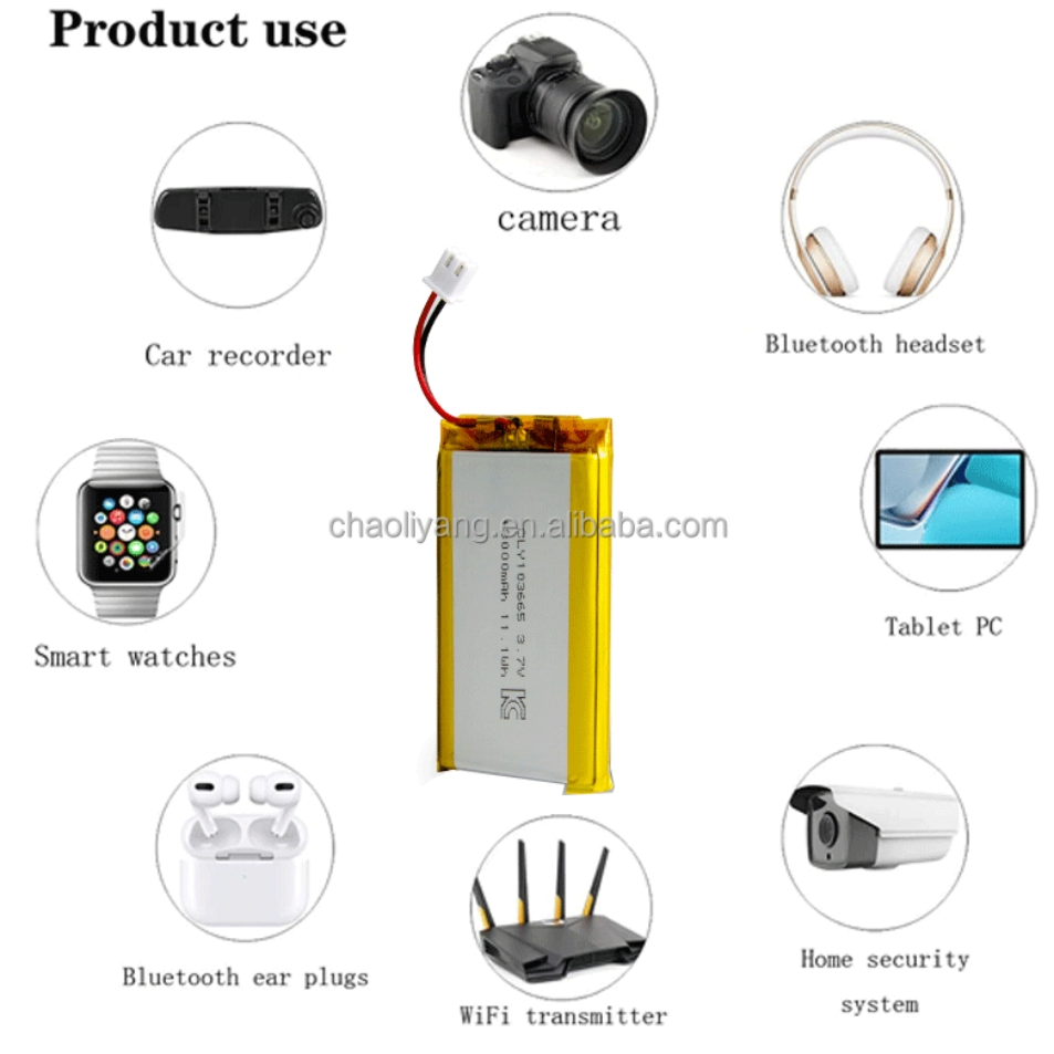 UL, Kc Certified 3.7V 602040-450mAh Polymer Lithium Battery, for Consumer Electronics