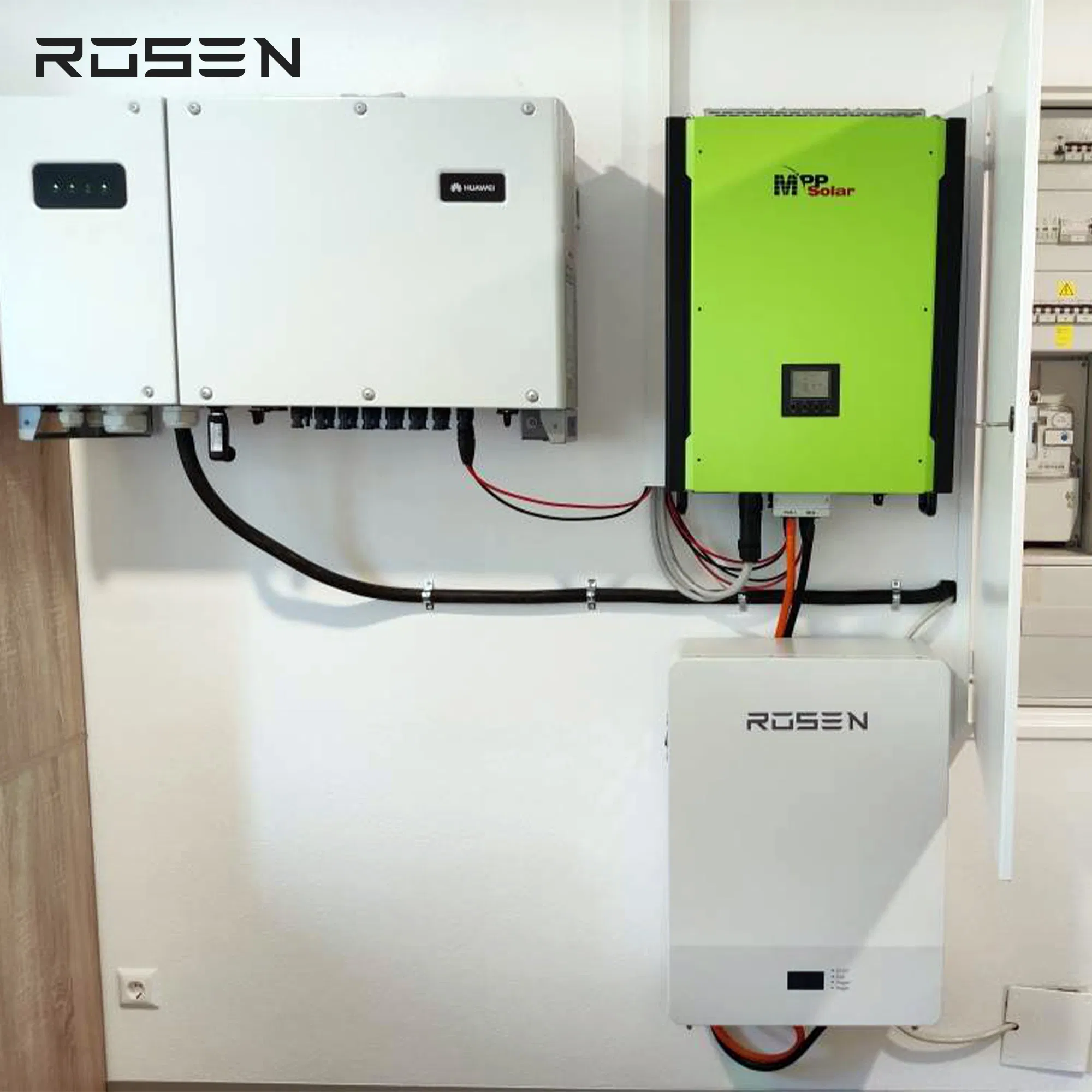 Rosenpv 48V 200ah Batterie Solaire Lithium Iron Phosphate Battery Solar Storage