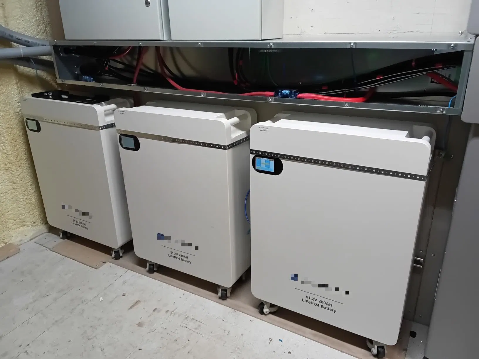 High Voltage Modular Solar Store Energy System 153V 204V 256V 307V 15kwh 20kwh 25kwh 30kwh Stacked LiFePO4 Battery Pack