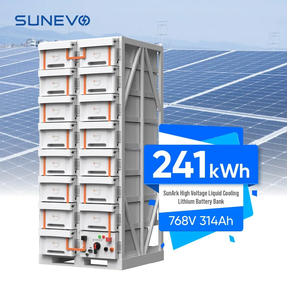 Sunevo High Voltage Storage Battery 768V 100 Kwh 200kwh 241kwh Solar Lithium Battery Pack Price