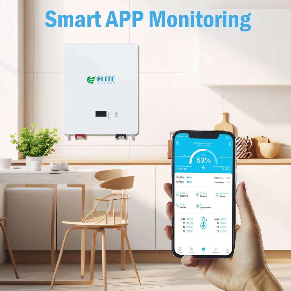 Factory Price Elite 48V 100ah 200ah Wall Mounted Solar Lithium Ion Battery for Home Energy Storage System