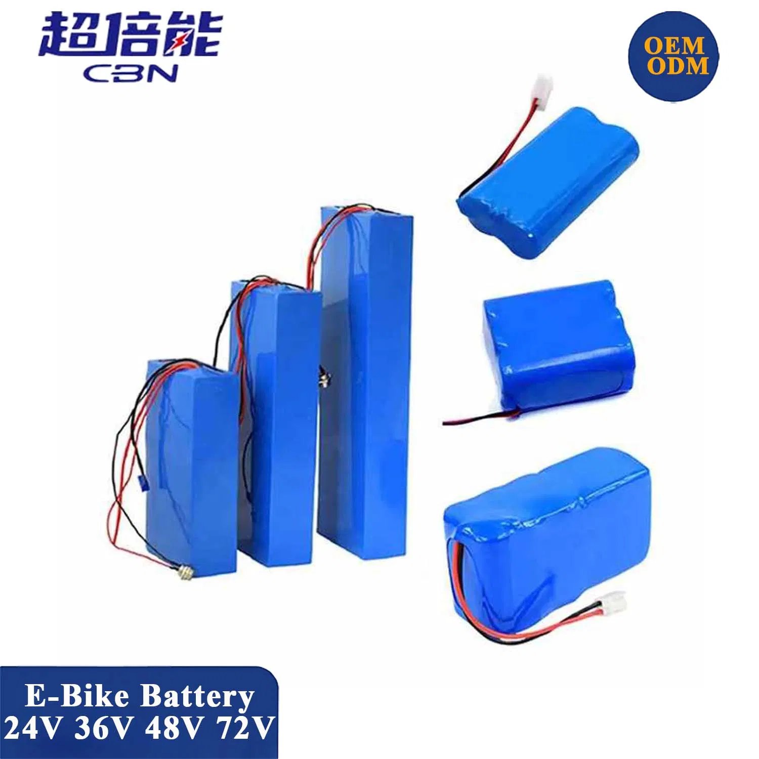 Factory Supply Customized Lithium-Ion Battery Pack for Electric Bicycles 24V 36V 48V 60V 72V 10ah 20ah 36ah 40ah Lithium Ebike Battery Pack
