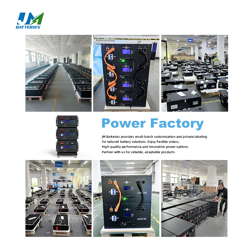 Jm 51.2V 48V 200ah 10kwh Lithium Ion Batteries Pack with Home Energy Storage Battery for off Grid Solar Energy System