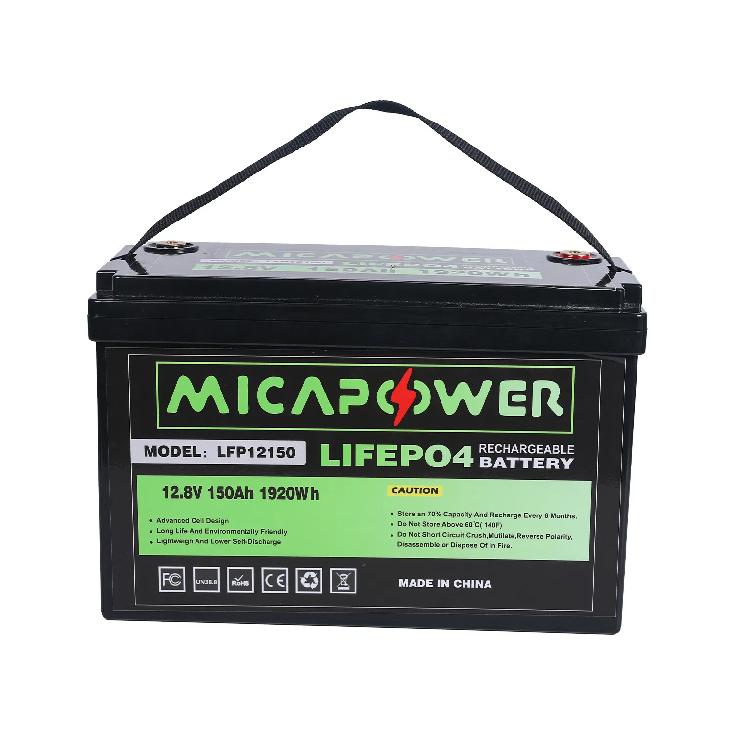 15 Years Factory 12V 100ah 150ah 200ah LiFePO4 Battery LFP Lithium Battery Pack RV/Golf Cart/Yacht/Marine Solar Energy Storage Battery with CE Un38.8