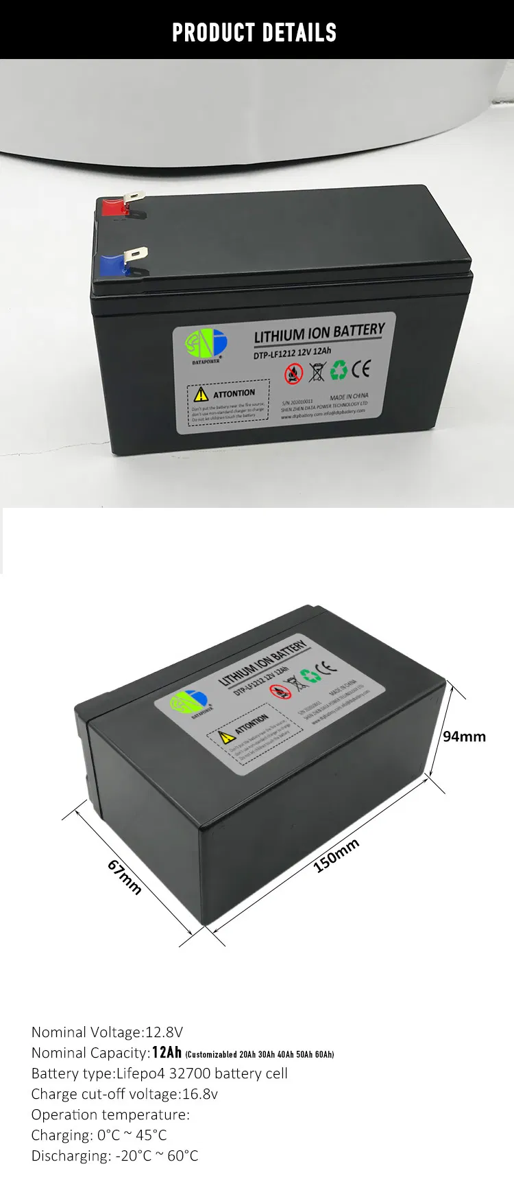 Industrial Battery Features