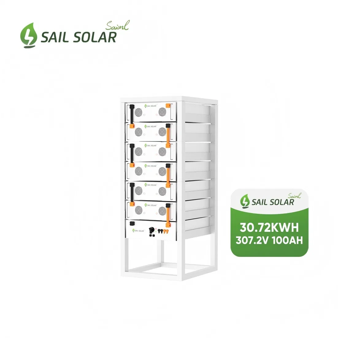 Sail Solar Home Use High Voltage 51.2V 100ah Li Ion LiFePO4 Lithium Battery Cluster 30kwh 40kwh 50kwh Rack Mounted 4units to 15units Customized Hv Battery