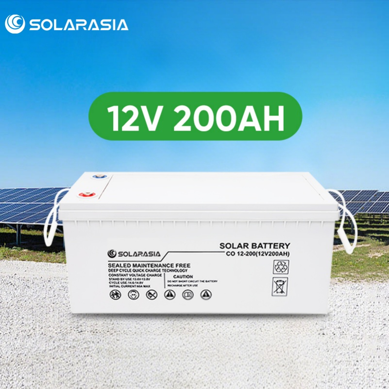 SA Solar Gel Battery 12V 100ah 150ah 200ah 250ah Lead Acid AGM Battery 12V Deep Cycle Gel Battery Rechargeable Battery BMS Lead Acid Battery for Home Storage