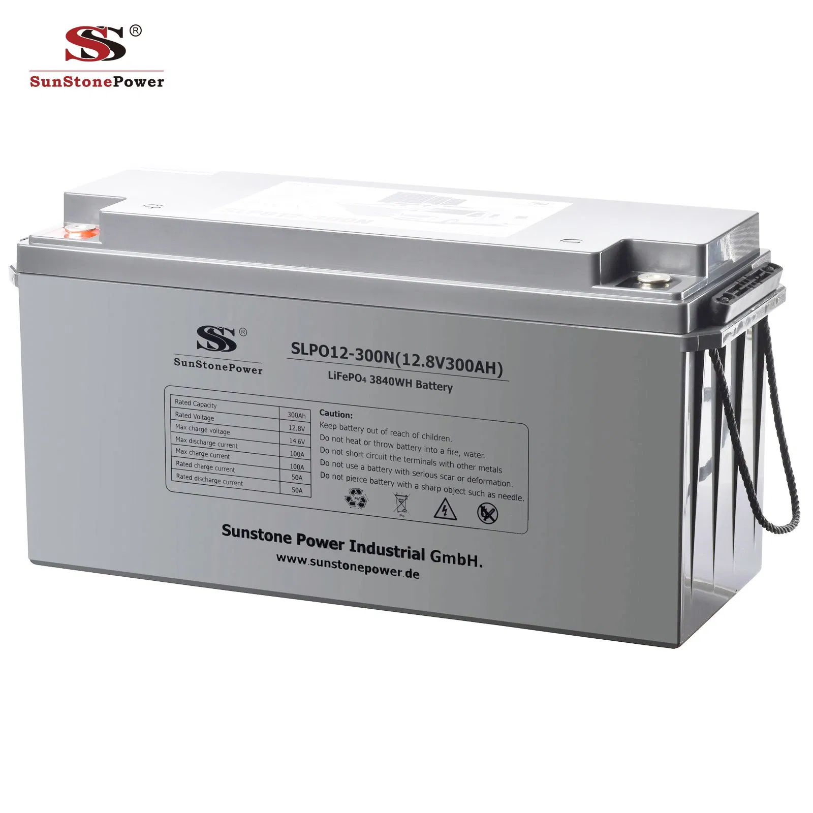 12.8V 300ah Lithium Ion Rechargeable Battery Portable Power Storage LiFePO4 Battery