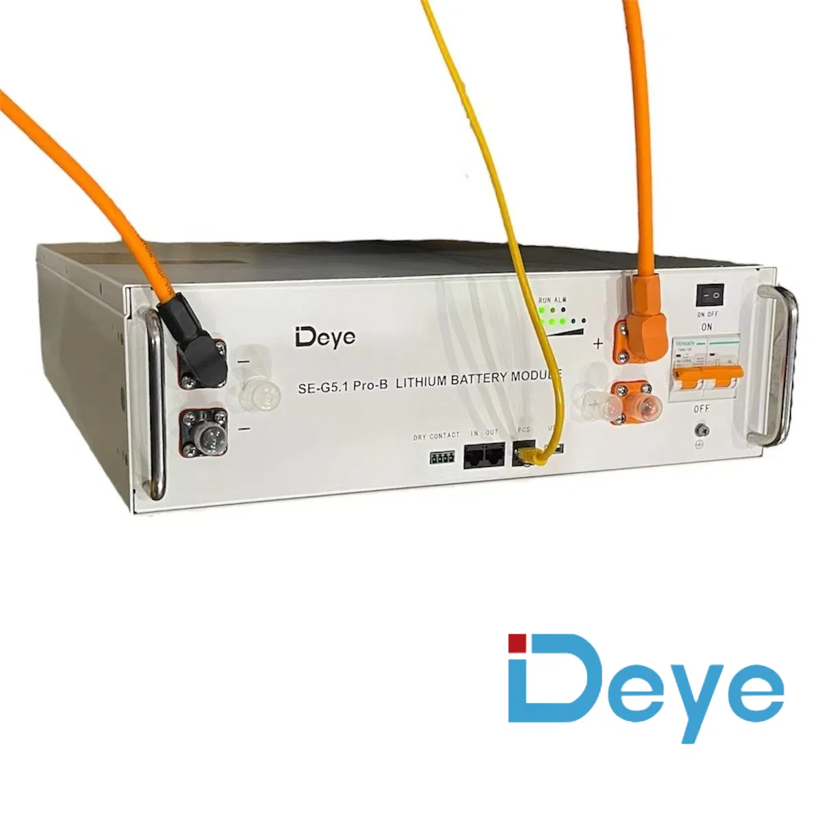 Deye 48V 100ah High Capacity Lithium Battery with Can2.0 Communication for Industrial off-Grid Power and Telecom Backup