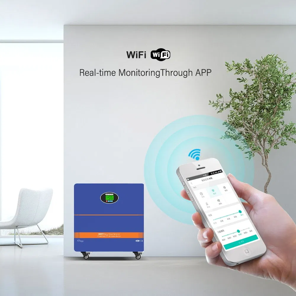 5000W off Grid Solar Generator UPS Solar All in One Portable Power Station Emergency Power Backup Solar Power Battery