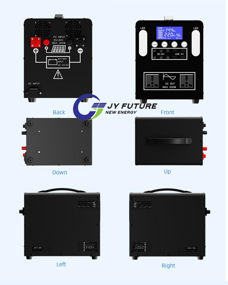 Portable Power Station 500W Solar Generator Battery Portable Solar Panels Battery for Home Solar Power System
