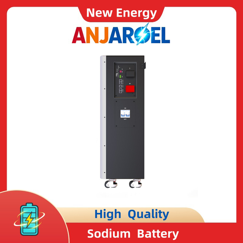 Anjaroel 48V 200ah Sodium-Ion Battery Pack, 9.6kwh Home Solar Energy Storage, Modular Plug &amp; Play, Grade a Cell with Smart BMS