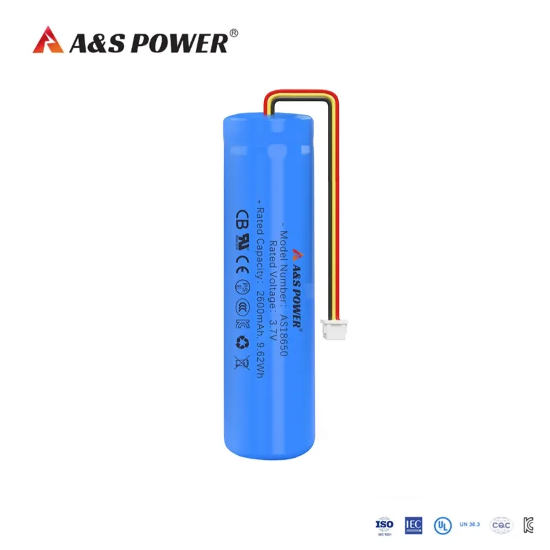 Manufacturer UL2054/CB/Un38.3/Wercs/CE/PSE/Kc Rechargeable Battery 3.7V 2600mAh Lithium Battery 18650 Lithium Cell for Speaker/Head Lamp