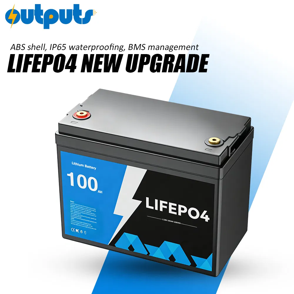 Rechargeable LiFePO4 Pack 12V 100ah Deep Cycle Lithium Iron Phosphate LFP Battery for RV Marine Trolling Motor