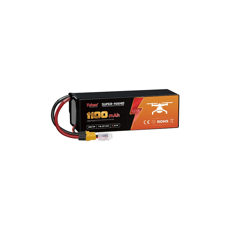 Tcbest 1100mAh Xt60 Connector Recharged Customizable Lithium Ion Batteries Pack for Fpv Uav Drone Battery