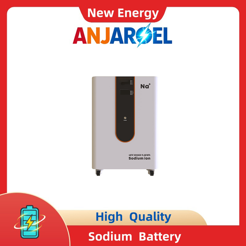 Anjaroel 48V 200ah Sodium-Ion Battery Pack, 9.6kwh Home Solar Energy Storage, Modular Plug &amp; Play, Grade a Cell with Smart BMS