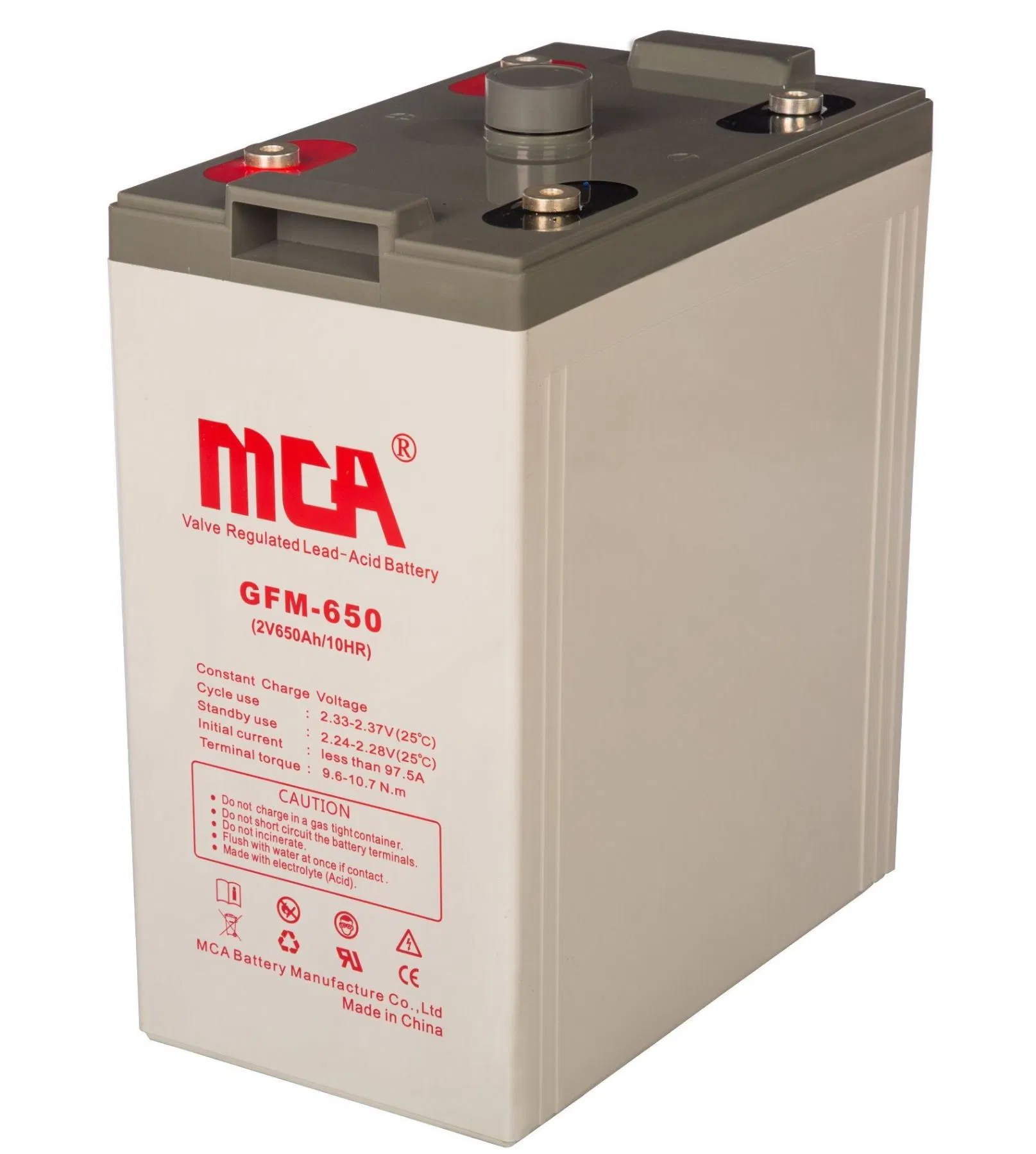 2V 600ah Telecom System/Data Center Backup Power/Standby Battery