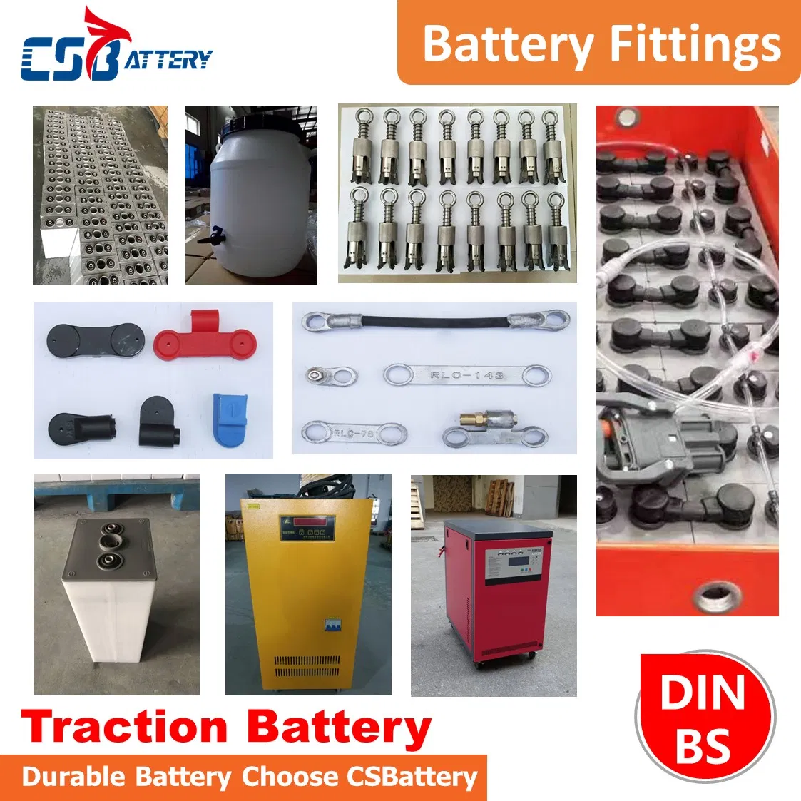 Csbattery Rechargeable Tubular Flooded Traction Battery for Truck/Forklift/Vehicle/Electric-Power 2pzb/3pzb/4pzb/5pzb/6pzb/7pzb/8pzb/9pzb/10pzb/2-13pzs/Csv