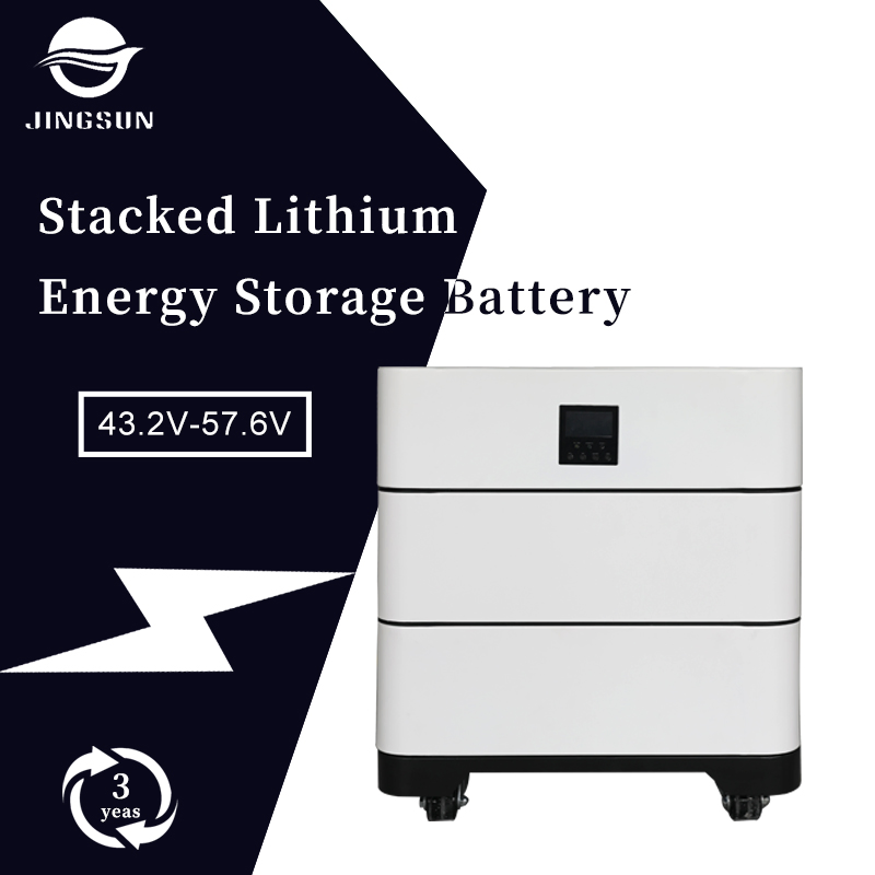 Jingsun Grade a 5.12kwh Stacked Lithium Energy Storage Battery Great IP20 Certified LiFePO4 Lithium Battery Cell
