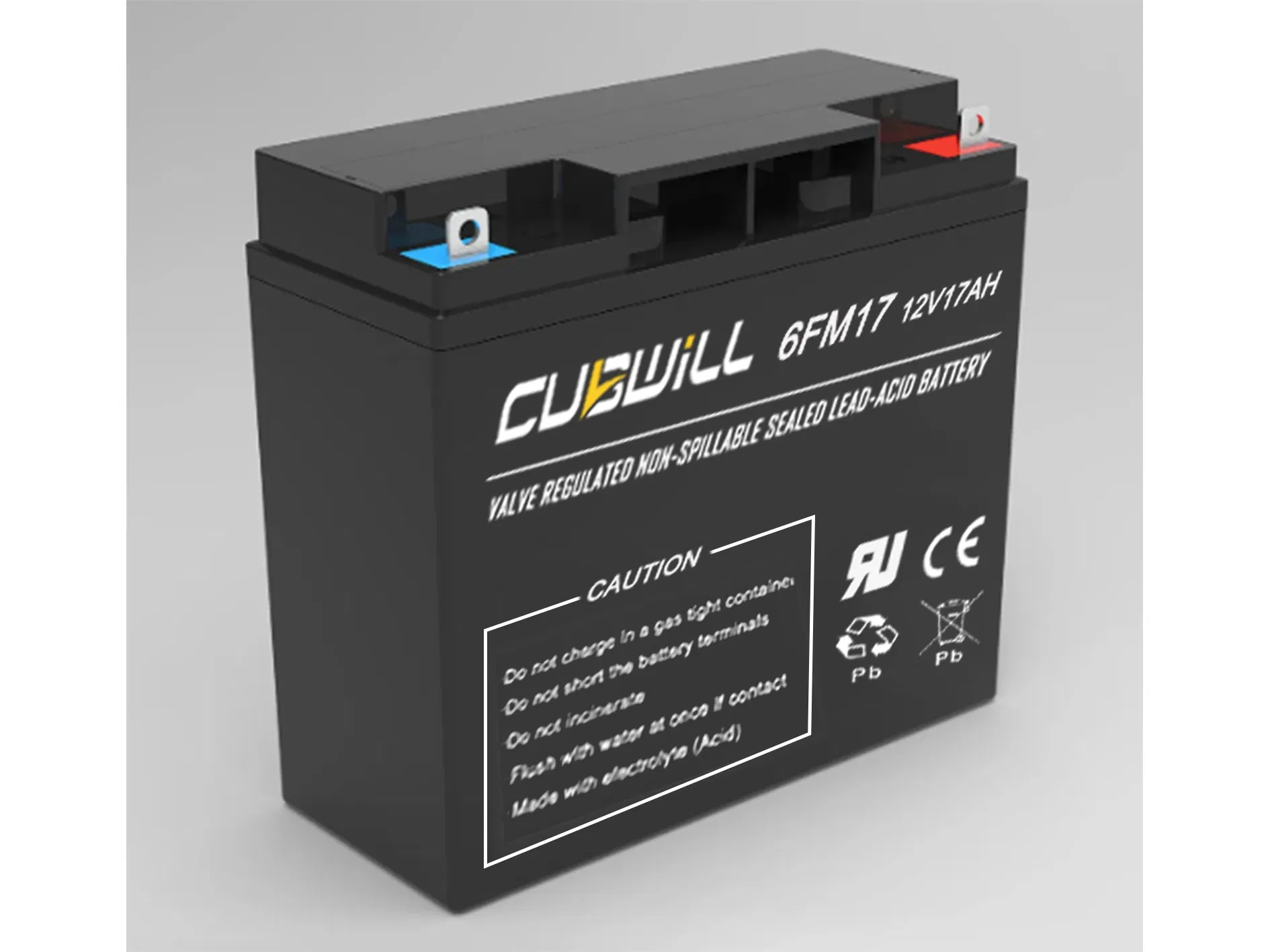 Durable 6FM17 12V 18ah Dry Lead Acid Battery Maintenance-Free Leak-Proof Vibration-Resistant Reliable Starting Power for Portable &amp; Industrial Generators