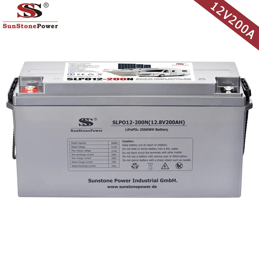 12V200ah LiFePO4 Battery Fast Charging Capability Best Lithium Solar Battery