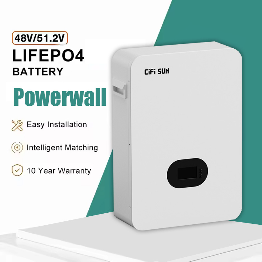 51.2V 48V 200ah LiFePO4 Powerwall Lithium Ion Solar Battery 15kwh for Homes