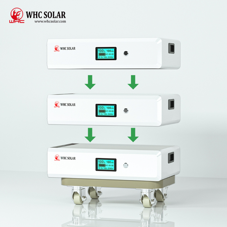 Whc High Voltage Stacked Lithium Battery Modular Design 51.2V400ah LiFePO4 Battery Pack